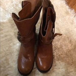 Zigi Leather heavy metal motorcycle boot size 9